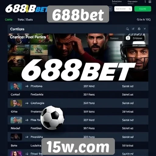 Apostas esportivas no 688bet são populares entre usuários